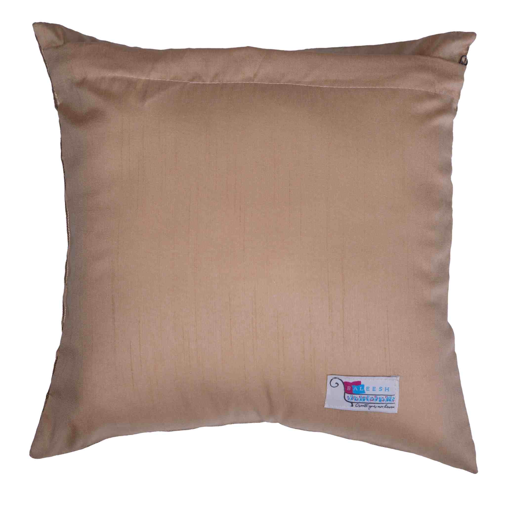 Banarasi Gold Cushion Cover