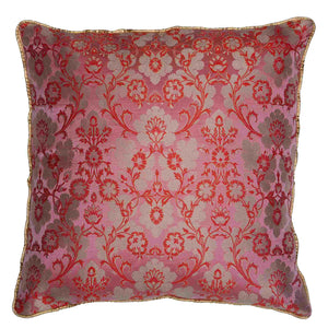 Banarasi Light Pink Cushion Cover